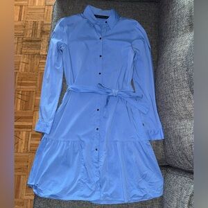 Zara Blue Button-Up Dress